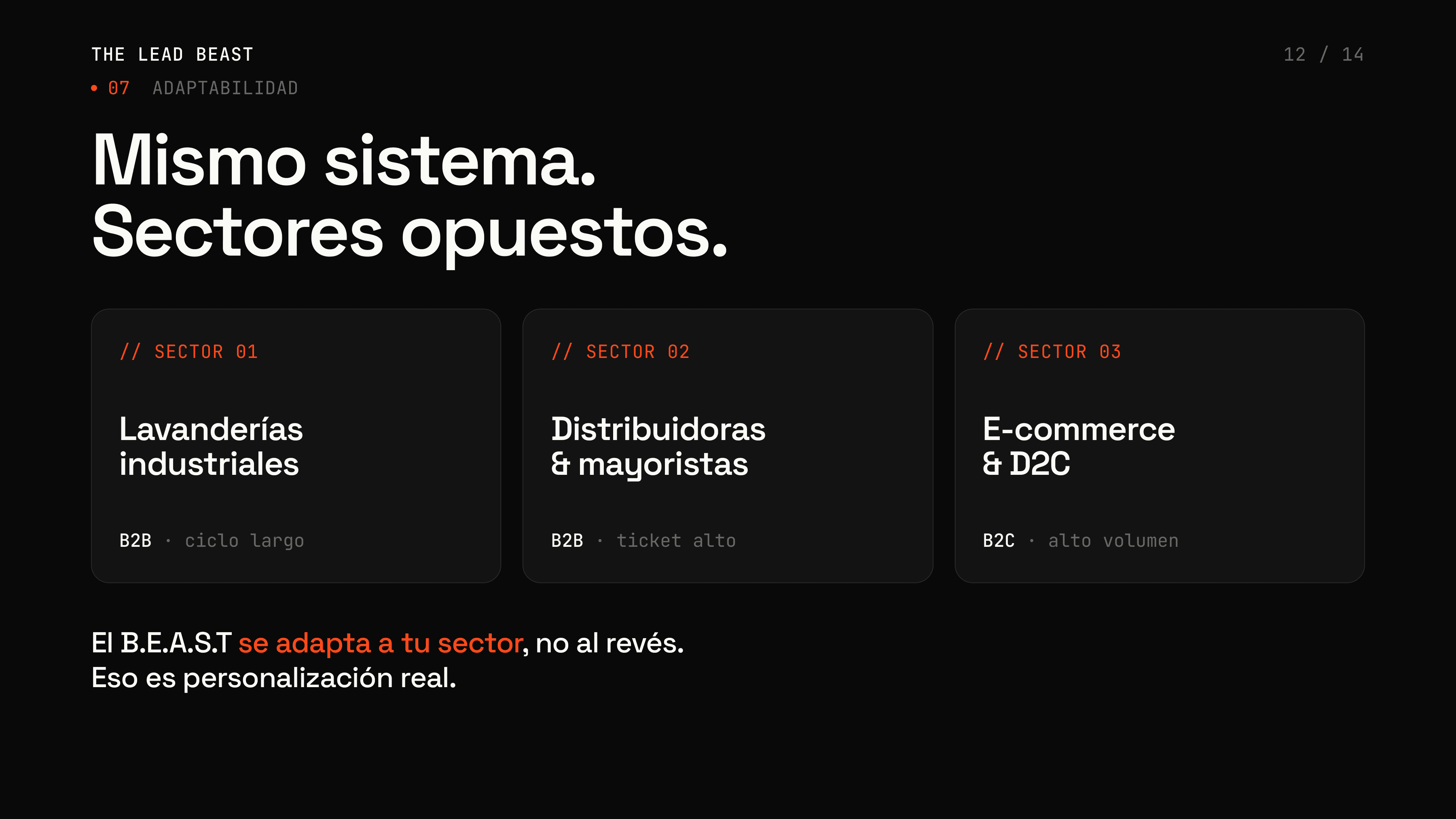 Diapositiva 12 — Setup The Lead Beast